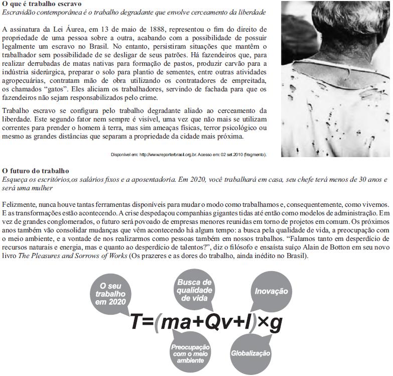 Leia Os Textos Motivadores Seguintes E Redija
